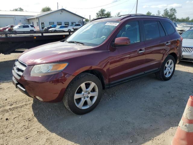 5NMSH13E47H120084 - 2007 HYUNDAI SANTA FE SE BURGUNDY photo 1