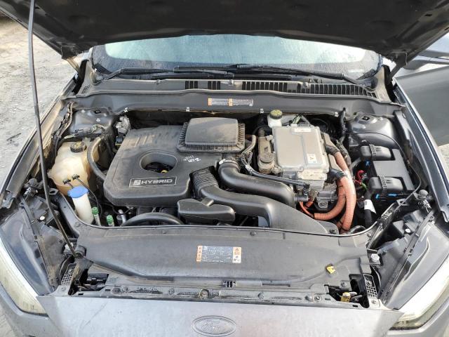 3FA6P0RU4HR102849 - 2017 FORD FUSION TITANIUM HEV GRAY photo 11