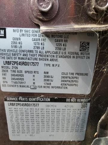 LRBFZPE45RD017577 - 2024 BUICK ENVISION ESSENCE Մանուշակագույն լուսանկար 13