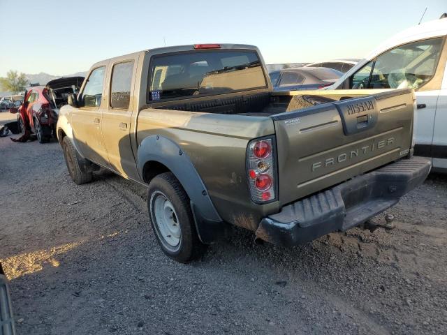 1N6ED27T81C366906 - 2001 NISSAN FRONTIER CREW CAB XE GRAY photo 2