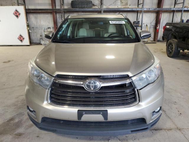 5TDDKRFH6ES010436 - 2014 TOYOTA HIGHLANDER LIMITED GOLD photo 5