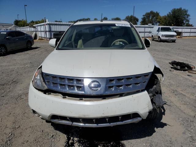 JN8AZ08W97W614012 - 2007 NISSAN MURANO SL WHITE photo 5