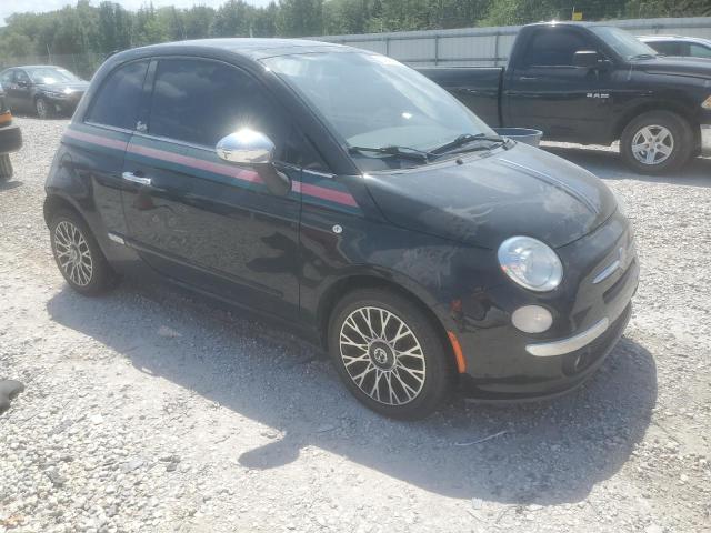 3C3CFFCR1CT237259 - 2012 FIAT 500 LOUNGE BLACK photo 4