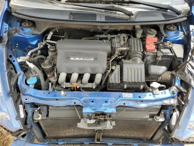 JHMGD37688S059584 - 2008 HONDA FIT SPORT BLUE photo 11