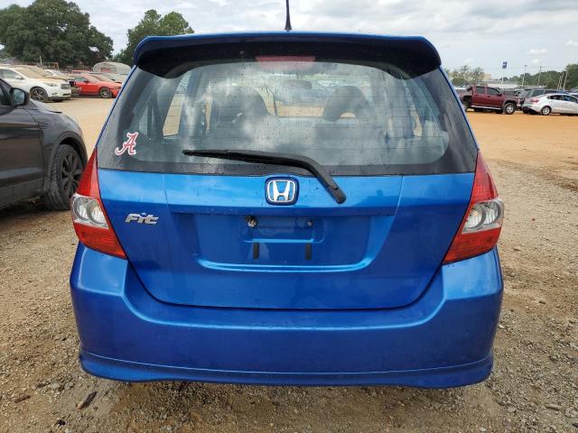 JHMGD37688S059584 - 2008 HONDA FIT SPORT BLUE photo 6