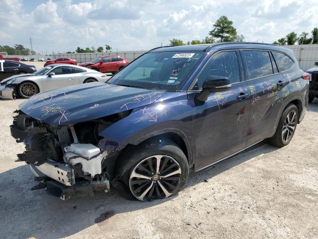 5TDLZRAHXMS042898 - 2021 TOYOTA HIGHLANDER XSE BLUE photo 1