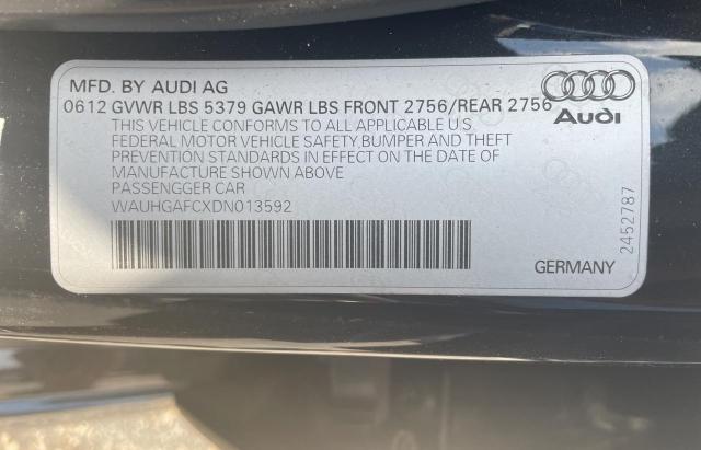 WAUHGAFCXDN013592 - 2013 AUDI A6 PRESTIGE 黑色 照片 10