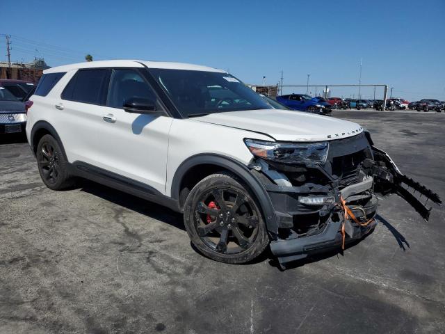 1FM5K8GC3MGB24223 - 2021 FORD EXPLORER ST WHITE photo 4