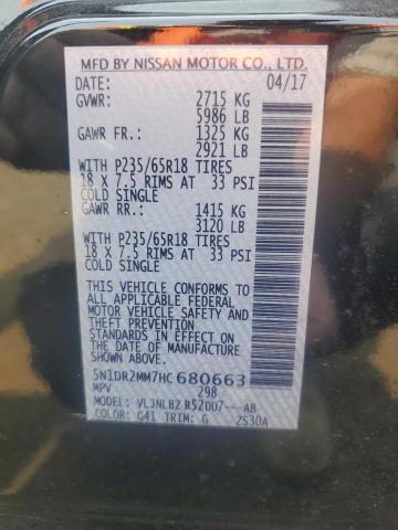 5N1DR2MM7HC680663 - 2017 NISSAN PATHFINDER S Qara foto 14