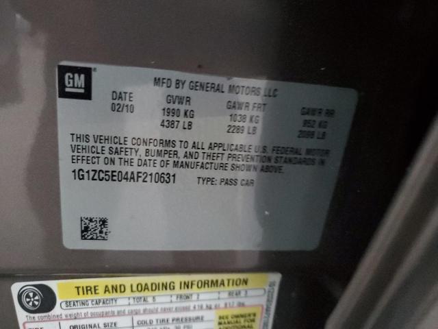 1G1ZC5E04AF210631 - 2010 CHEVROLET MALIBU 1LT 棕色 照片 12