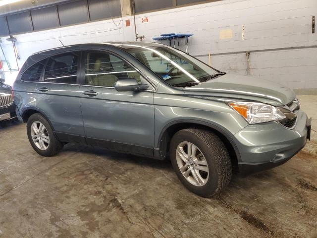 5J6RE4H73BL034575 - 2011 HONDA CR-V EXL TEAL photo 4