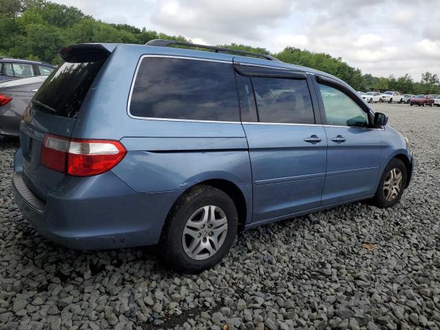 5FNRL38605B026728 - 2005 HONDA ODYSSEY EXL BLUE photo 3