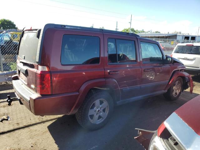 1J8HG48P77C528949 - 2007 JEEP COMMANDER RED photo 3