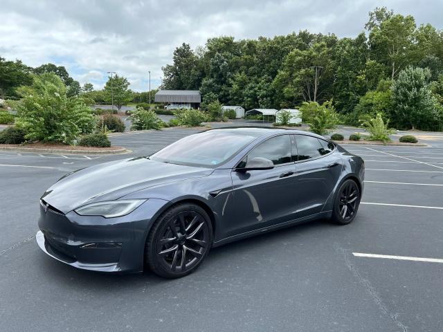 5YJSA1E62NF472394 - 2022 TESLA MODEL S 灰色 照片 2