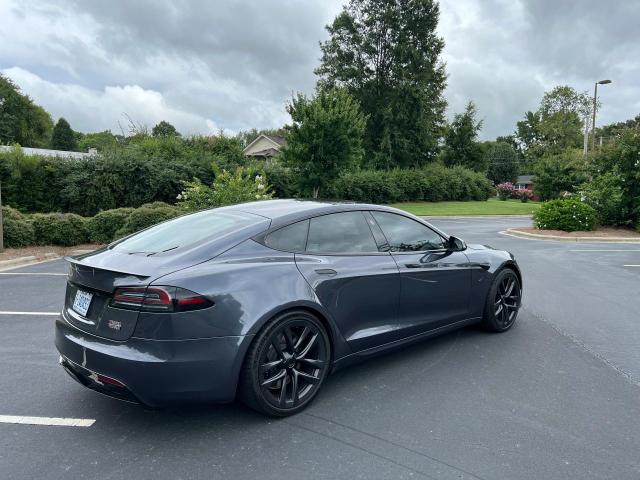 5YJSA1E62NF472394 - 2022 TESLA MODEL S 灰色 照片 4