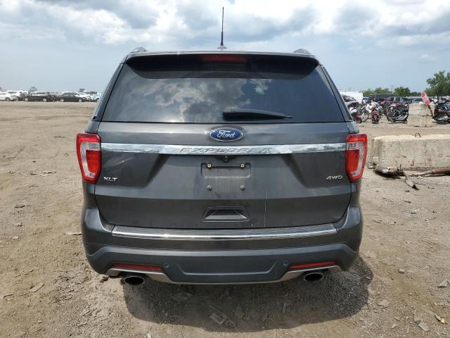 1FM5K8D87JGA36528 - 2018 FORD EXPLORER XLT رمادي صورة 6