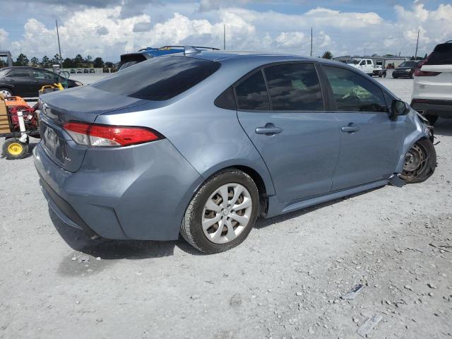 JTDEPMAE2MJ187387 - 2021 TOYOTA COROLLA LE BLUE photo 3