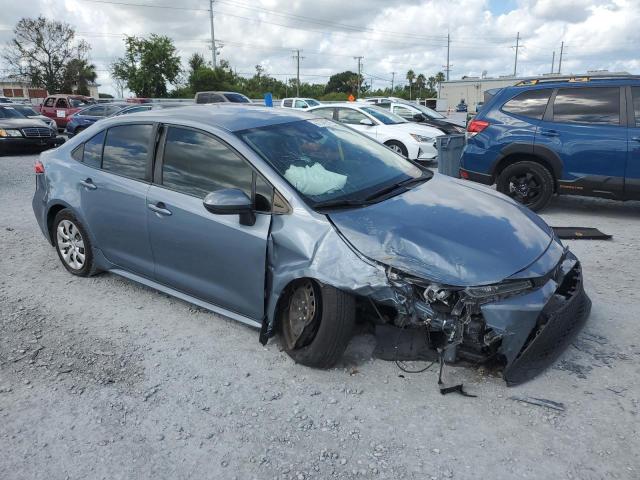 JTDEPMAE2MJ187387 - 2021 TOYOTA COROLLA LE BLUE photo 4