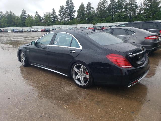 WDDUG7JB2GA238738 - 2016 MERCEDES-BENZ S 63 AMG BLACK photo 2