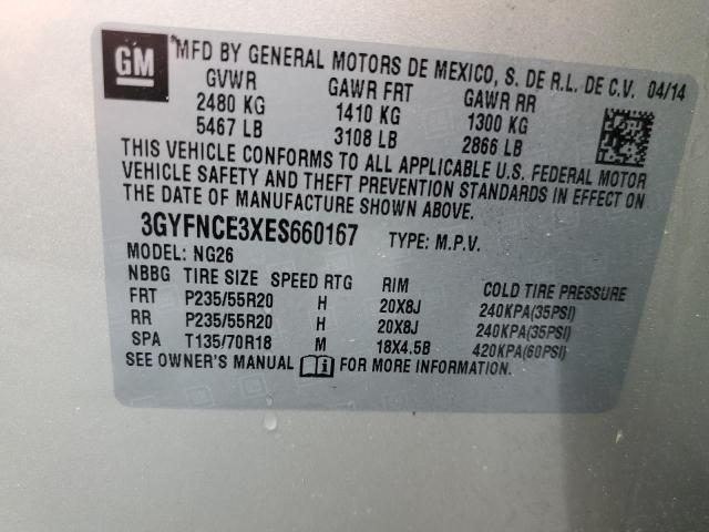 3GYFNCE3XES660167 - 2014 CADILLAC SRX PERFORMANCE COLLECTION Алтын фото 12