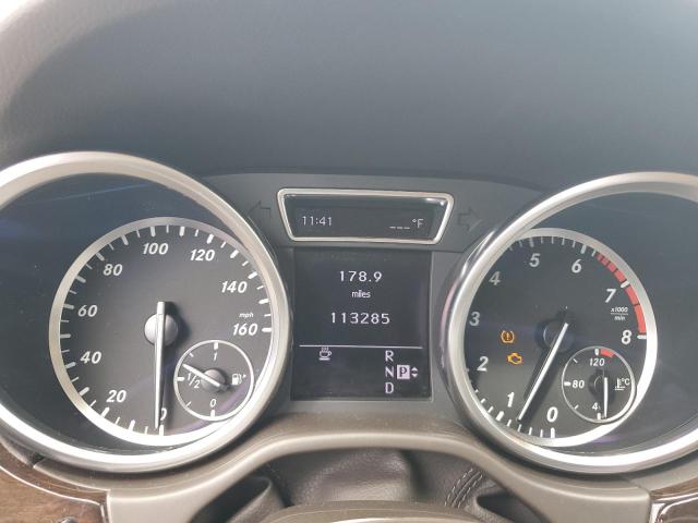 4JGDA5HB5CA089978 - 2012 MERCEDES-BENZ ML 350 4MATIC BLACK photo 9