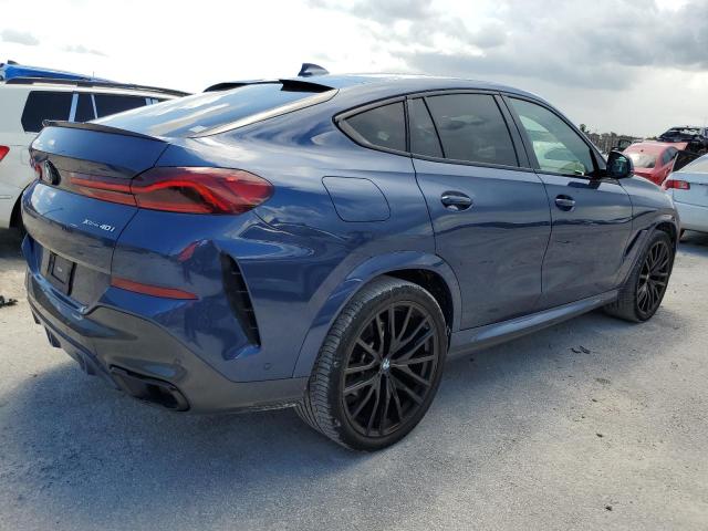 5UXCY6C00N9K65717 - 2022 BMW X6 XDRIVE40I BLUE photo 3