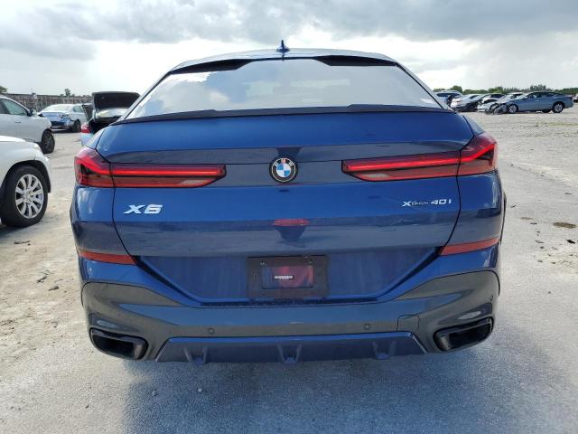 5UXCY6C00N9K65717 - 2022 BMW X6 XDRIVE40I BLUE photo 6