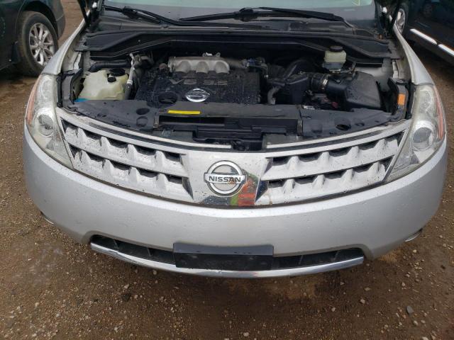 JN8AZ08W67W619099 - 2007 NISSAN MURANO SL SILVER photo 11