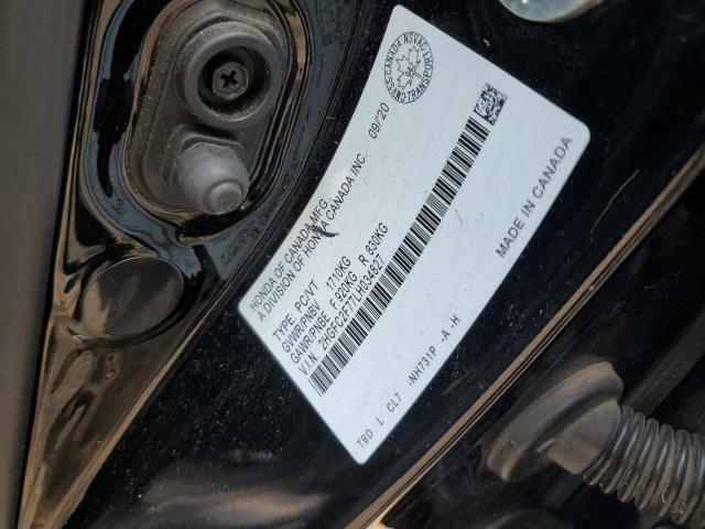 2HGFC2F77LH034827 - 2020 HONDA CIVIC EX BLACK photo 13