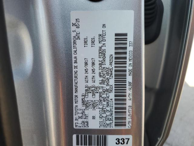 3TMLB5JN6SM121114 - 2025 TOYOTA TACOMA DOUBLE CAB Արծաթագույն լուսանկար 13