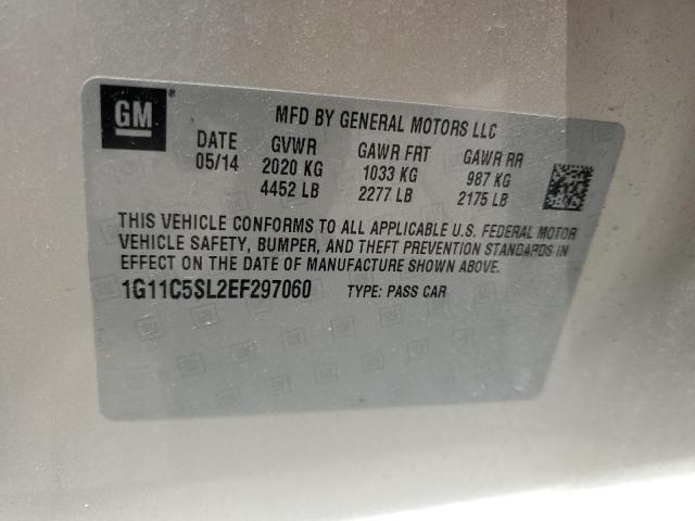 1G11C5SL2EF297060 - 2014 CHEVROLET MALIBU 1LT ოქროსფერი ფოტო 13