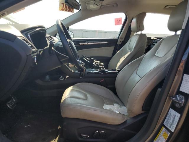 3FA6P0K99FR269520 - 2015 FORD FUSION TITANIUM GRAY photo 7