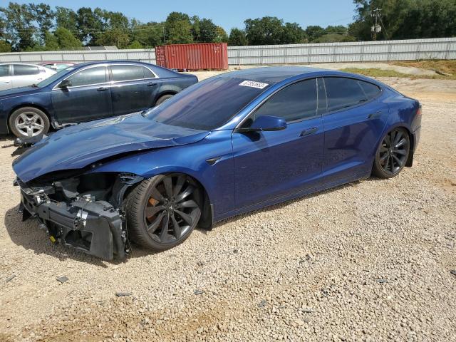 5YJSA1E23HF200809 - 2017 TESLA MODEL S Կապույտ լուսանկար 1