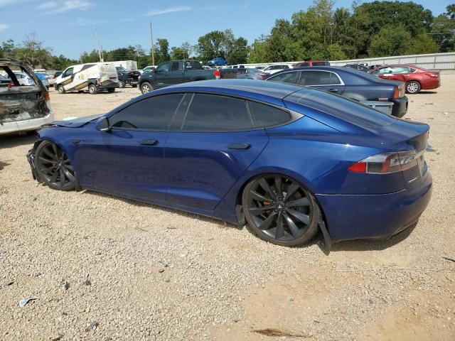 5YJSA1E23HF200809 - 2017 TESLA MODEL S Կապույտ լուսանկար 2