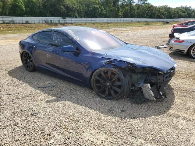 5YJSA1E23HF200809 - 2017 TESLA MODEL S Կապույտ լուսանկար 4