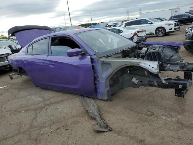 2C3CDXBG0FH770938 - 2015 DODGE CHARGER SE PURPLE photo 4