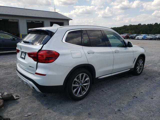 5UXTR9C50KLP89359 - 2019 BMW X3 XDRIVE30I WHITE photo 3