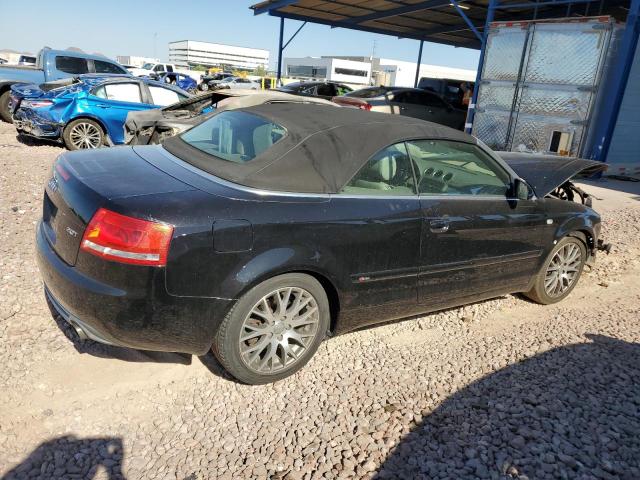 WAUAF48H99K002638 - 2009 AUDI A4 2.0T CABRIOLET BLACK photo 3