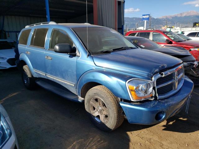 1D4HD58DX4F162199 - 2004 DODGE DURANGO LIMITED BLUE photo 4