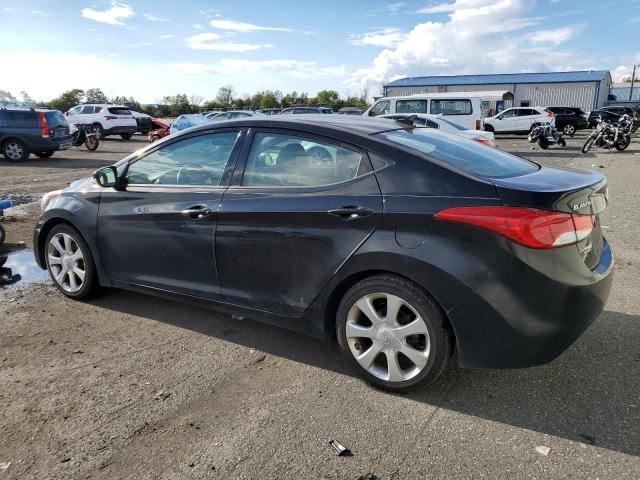 KMHDH4AE5DU022453 - 2013 HYUNDAI ELANTRA GLS BLACK photo 2