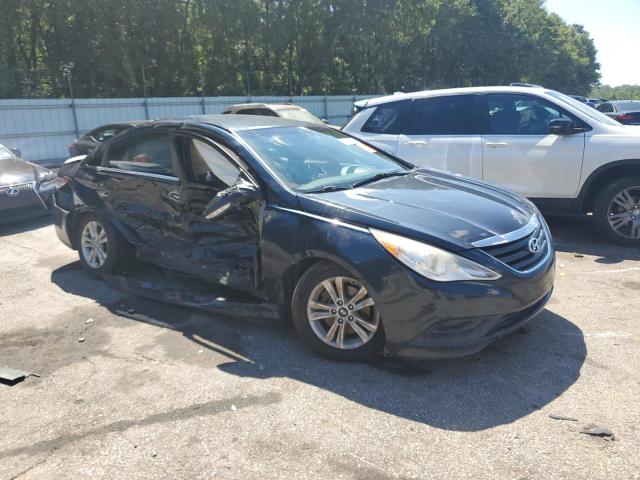 5NPEB4AC6EH910553 - 2014 HYUNDAI SONATA GLS BLUE photo 4