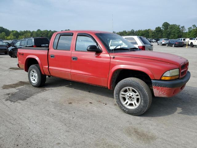 1D7HG38N83S149318 - 2003 DODGE DAKOTA QUAD SPORT RED photo 4