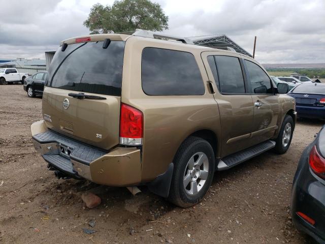 5N1AA08B54N727257 - 2004 NISSAN ARMADA SE BROWN photo 3