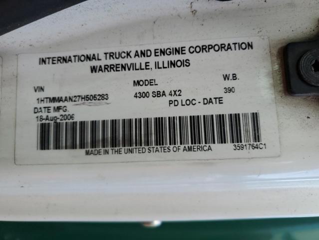 1HTMMAAN27H505283 - 2007 INTERNATIONAL 4000 4300 GREEN photo 13