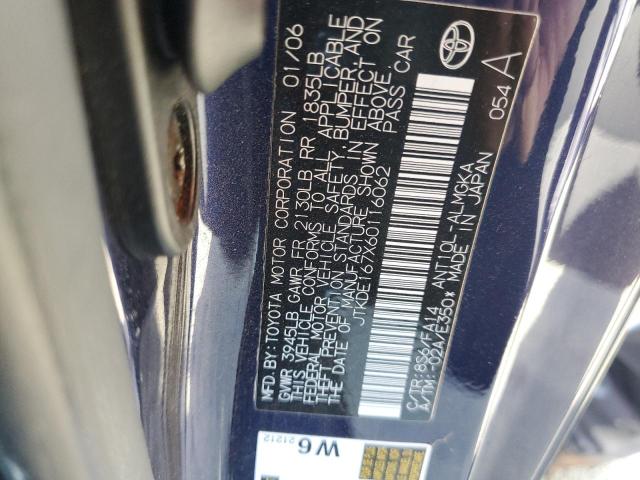 JTKDE167X60116062 - 2006 TOYOTA SCION TC 蓝色 照片 12
