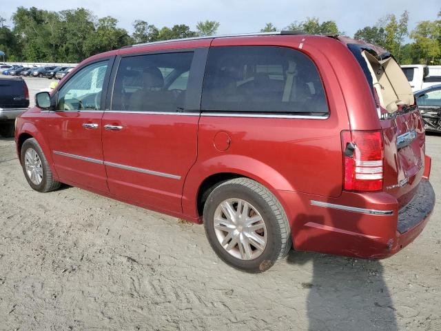 2A8HR64X38R134367 - 2008 CHRYSLER TOWN & COU LIMITED RED photo 2