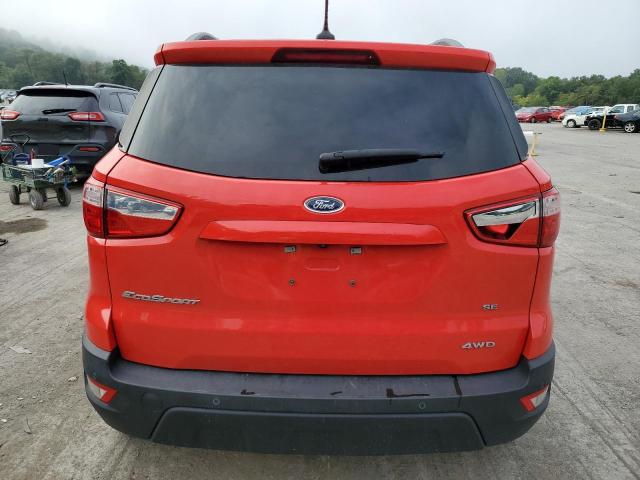 MAJ6S3GL7KC267925 - 2019 FORD ECOSPORT SE Rojo foto 6