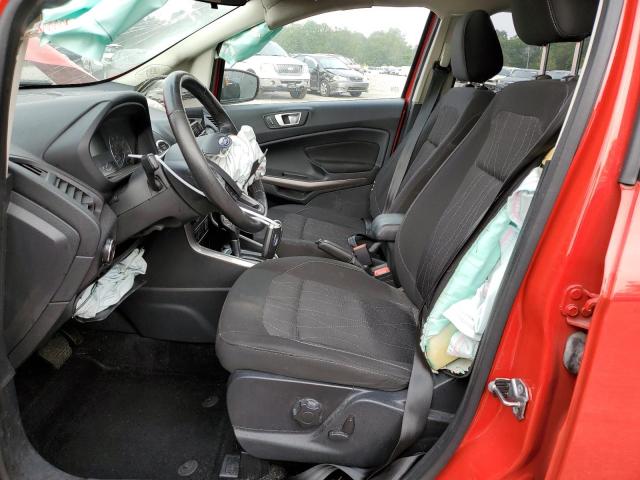 MAJ6S3GL7KC267925 - 2019 FORD ECOSPORT SE Rojo foto 7