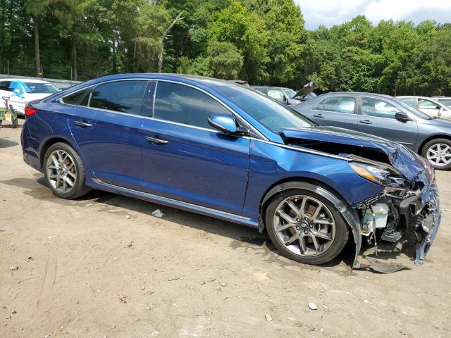 5NPE34ABXKH754680 - 2019 HYUNDAI SONATA LIMITED TURBO BLUE photo 4