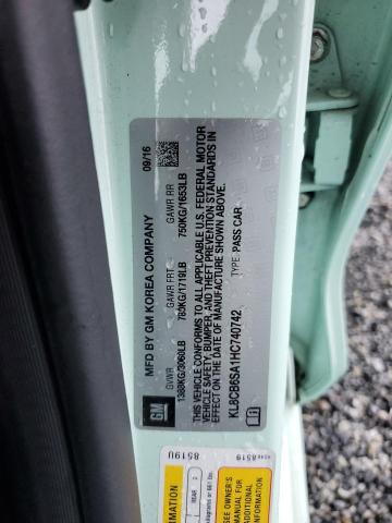 KL8CB6SA1HC740742 - 2017 CHEVROLET SPARK LS 绿色 照片 12
